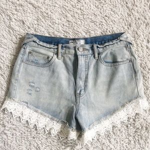 Free people lace shorts